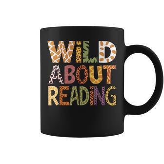Wild About Reading Book Animal Children's Book Lover Teacher Coffee Mug - Thegiftio UK