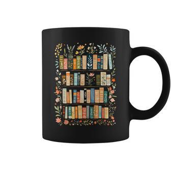 Wildflowers Library Bookish Cottagecore Flower Book Lover Coffee Mug | Seseable UK
