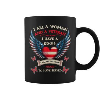 Woman Veteran I Have Dd-214 I Walked To Walk Proud To Served Coffee Mug - Thegiftio UK