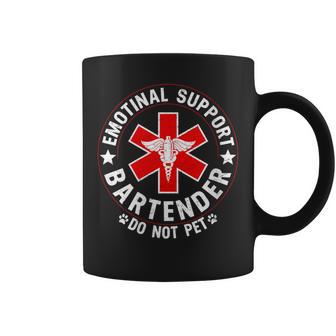 Women's Emotional Support Bartender Do Not Pet Coffee Mug - Thegiftio UK
