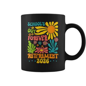 Women's School's Out Forever Retirement 2026 Summer Retired Teachers Coffee Mug - Thegiftio