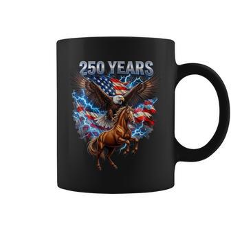 Women's Usa 250Th Anniversary Bald Eagle & Clydesdale Horse Coffee Mug - Thegiftio UK