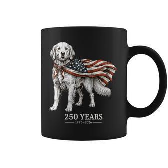 Women's Vintage Golden Retriever Patriotic Dog 250 Years 1776-2026 Coffee Mug - Thegiftio UK