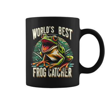 Worlds Best カエルキャッチキャッチャー ハンティングコレクター コーヒーマグ - Kawaiitshirt