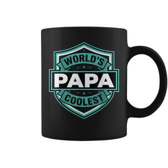 World's Coolest Papa Best Dad In The World Father's Coffee Mug | Seseable UK