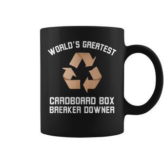 World's Greatest Cardboard Breaker Downer Recycling Joke Coffee Mug | Seseable UK