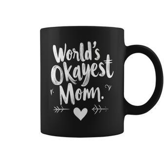 World's Okayest Mom For Mom Grandma Coffee Mug - Thegiftio UK