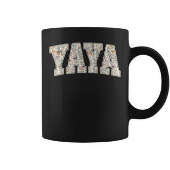 Yaya Vintage Wildflower Yaya For Grandma Coffee Mug - Thegiftio UK
