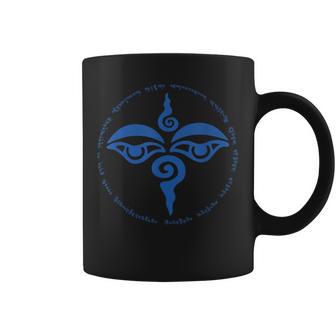 Yeux De Bouddha Tibétain 100Yllabes Mantra Tasse - Cadeauxyz