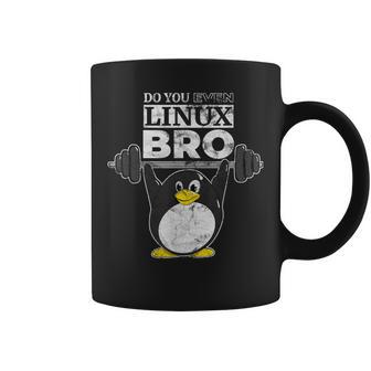 あなたもlinuxのbro Linuxのペンギンは、重量を持ち上げるか コーヒーマグ - Kawaiitshirt