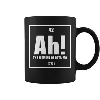 おったま Ah 元素デザイン おもしろ理系 サプライズ要素 42 ナンバー グラフィック 長袖tシャツ コーヒーマグ - Kawaiitshirt