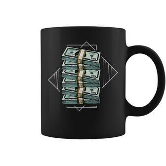 お金の束 コーヒーマグ - Kawaiitshirt