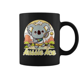 かわいい テニス コアラ 可愛い アスレチック 夏 テニス キャンプ コーヒーマグ - Kawaiitshirt