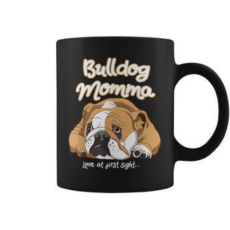 かわいいイングリッシュブルドッグ Momma Bullie Love At Firstight コーヒーマグ - Kawaiitshirt