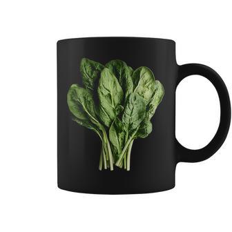 ほうれん草 野菜モチーフ イラスト ほうれん草 コーヒーマグ - Kawaiitshirt