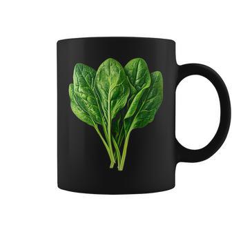 ほうれん草 野菜モチーフ 庭 ほうれん草 コーヒーマグ - Kawaiitshirt