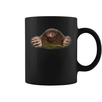 もぐらデザインイラストギフト コーヒーマグ - Kawaiitshirt