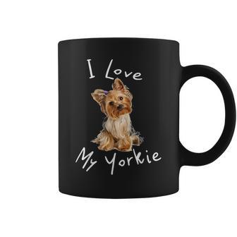 アイ・ラブ・マイ・ヨーキー・ヨーキー・ヨーキー・ドッグ・ファンへのギフト コーヒーマグ - Kawaiitshirt