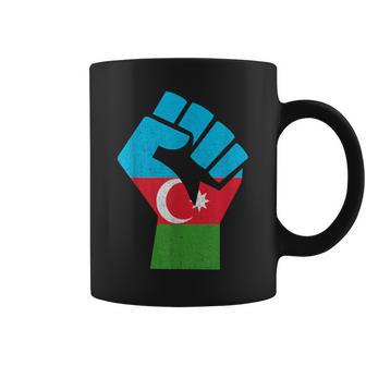 アゼルバイジャン 国旗 アゼルバイジャン ルーツ 手拳 パワー アゼルバイジャン コーヒーマグ - Kawaiitshirt