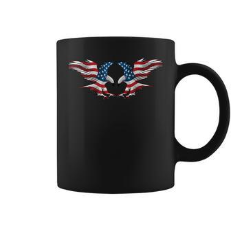 アメリカンイーグルから服 米国旗 メンズ 愛国的な コーヒーマグ - Kawaiitshirt