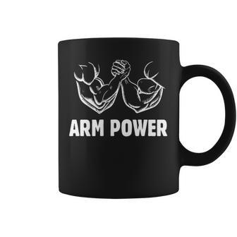 アームパワー アームレスリング ファニー アームレスリング アームレスラー コーヒーマグ - Kawaiitshirt