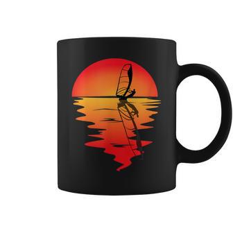 ウィンドサーフィン サンセット ウィンドサーフ メンズ レディース サーフィン コーヒーマグ - Kawaiitshirt