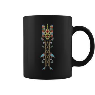 ウクライナ トライサブトライデント&鳥 レトロ ウクライナ語 ヴィシヴァンカ コーヒーマグ - Kawaiitshirt
