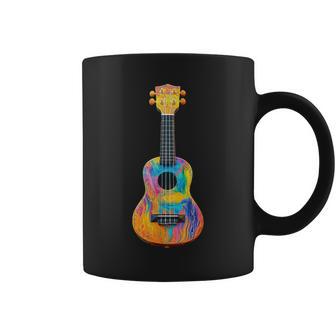 ウクレレ 楽器 モチーフ イラスト ウクレレ コーヒーマグ - Kawaiitshirt