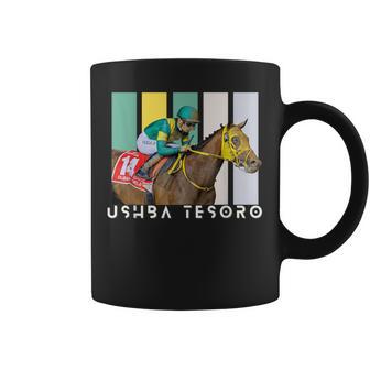 ウシュバテソロ 馬 競馬ファン デルマール サンタアニタ コーヒーマグ - Kawaiitshirt