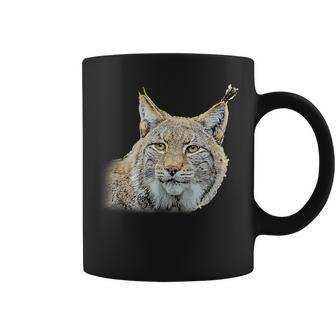 オオヤマネコのデザインオオヤマネコの野良猫ギフト コーヒーマグ - Kawaiitshirt