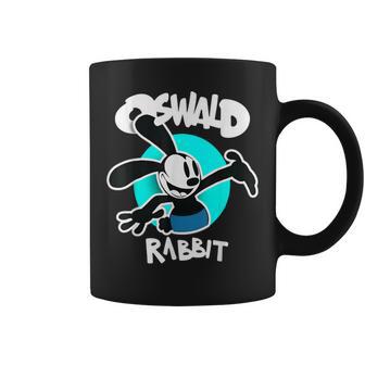 オズワルドラビット ヴィンテージ 漫画 バニー ハッピー ティール コーヒーマグ - Kawaiitshirt