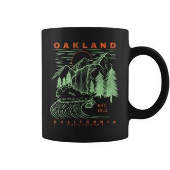 オークランド カリフォルニア クール 旅行 お土産 素朴 オークランド コーヒーマグ - Kawaiitshirt