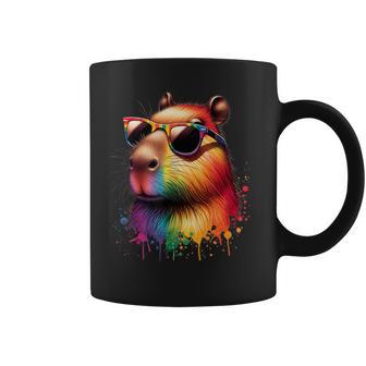 カピバラレインボーフラッグゲイプライド コーヒーマグ - Kawaiitshirt