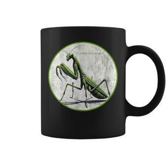 カラフル レトロ カマキリ 昆虫 ヴィンテージ デザイン コーヒーマグ - Kawaiitshirt