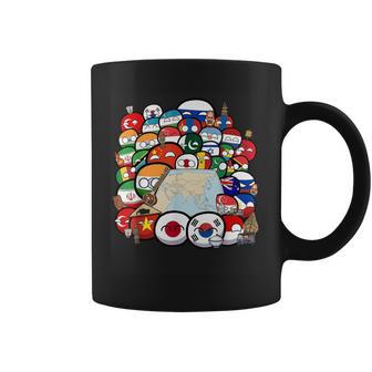 カントリーボールアジアの国民集合写真 コーヒーマグ - Kawaiitshirt