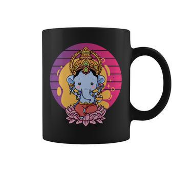 ガネーシャ 象 ヒンドゥー教の神 ガネーシャ 河合主 ガネーシャ 長袖tシャツ コーヒーマグ - Kawaiitshirt