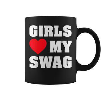 ガールズ・ラブ・マイ・スワッグ コーヒーマグ - Kawaiitshirt