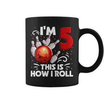 キッズ 5歳の誕生日 男の子 ボウリング This Is How I Roll 5歳 コーヒーマグ - Kawaiitshirt