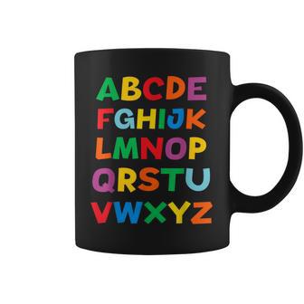 キッズ Abcs シャツ アルファベット カラフル 文字 読書 キッズ コーヒーマグ - Kawaiitshirt