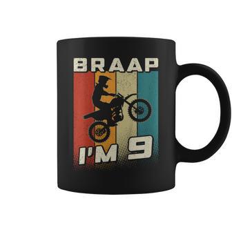 キッズ Braap I'm 9 ダートバイク 誕生日 9 Mx 9歳の誕生日 モトクロス コーヒーマグ - Kawaiitshirt