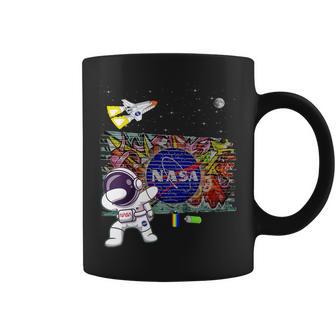 キッズ Nasaグラフィティアート宇宙飛行士キッドダビングスペースシャトルクール コーヒーマグ - Kawaiitshirt