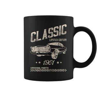 クラシック 1951 限定版 ヴィンテージ レトロ 車 誕生日 コーヒーマグ - Kawaiitshirt