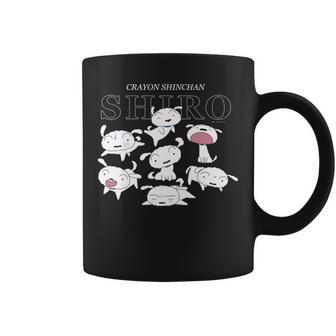 クレヨンしんちゃん いろいろシロ 長袖tシャツ コーヒーマグ - Kawaiitshirt