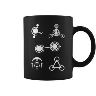 クロップサークルデザインミステリー コーヒーマグ - Kawaiitshirt