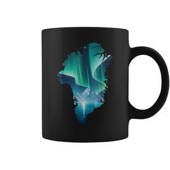 グリーンランド オーロラ ヌーク 北極 オーロラ シーン バケーション コーヒーマグ - Kawaiitshirt