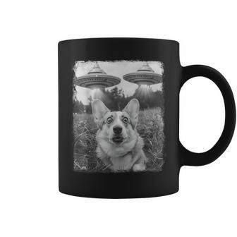 コーギー犬 Ufo エイリアン 地球外自撮り コーヒーマグ - Kawaiitshirt