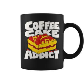 コーヒーケーキ好きのレトロなグラフィック。 コーヒーマグ - Kawaiitshirt
