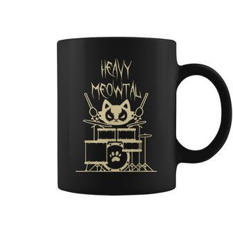 ゴスサタン ネコ コンサート フェス ブラック ヘヴィデスメタル コーヒーマグ - Kawaiitshirt