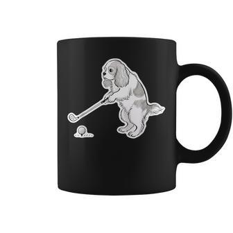 ゴルフ キャバリア グッズ おもしろ 犬 面白い 笑える 和風 コーヒーマグ - Kawaiitshirt