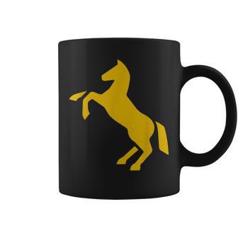ゴールデンホースデザイン ファニーtシャツ かわいいスタリオン ゴールドギフト コーヒーマグ - Kawaiitshirt